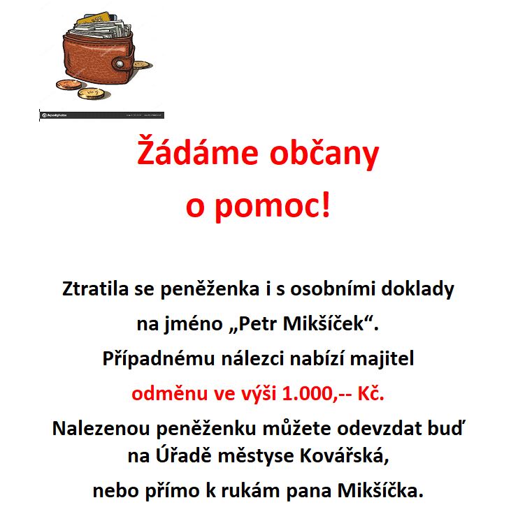 žádost o pomoc