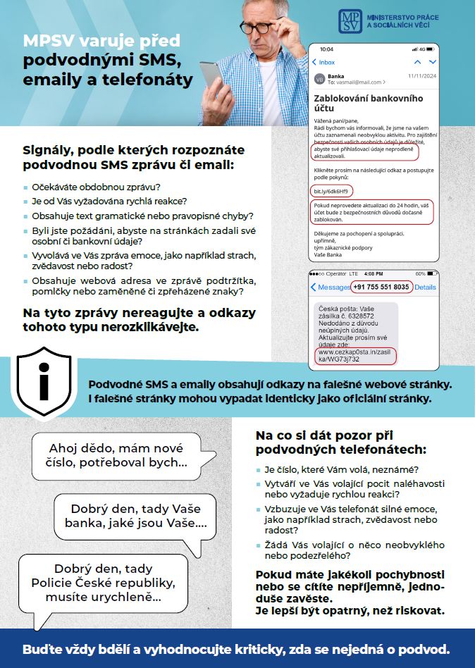 Varování před povodnými SMS, emaily a telefonáty