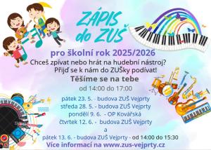 Zápis ZUŠ Vejprty