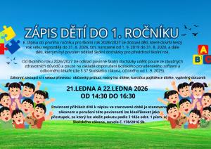 zápis 1 ročník